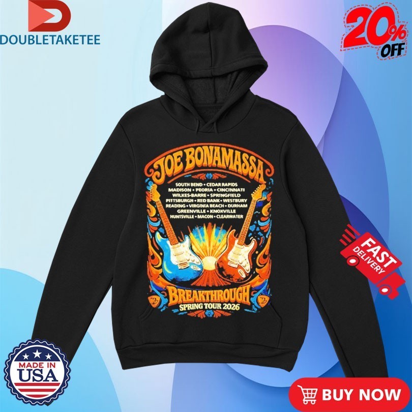 Joe Bonamassa 2026 U.S. Spring Tour Guitars Shirts