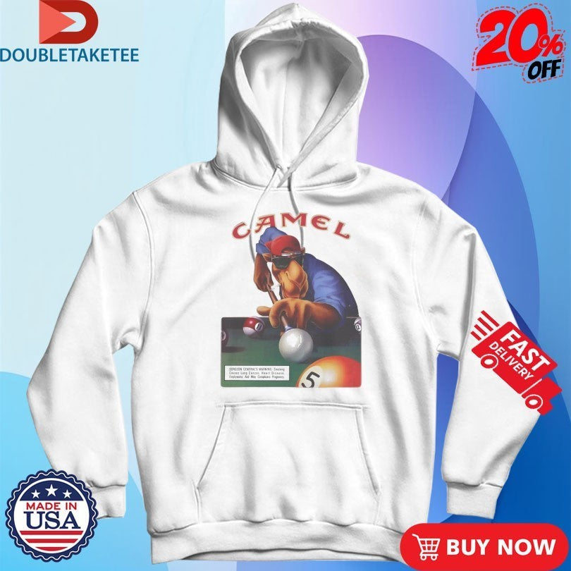 Joe Camel 75th Birthday Billiards Cigarettes Shirts