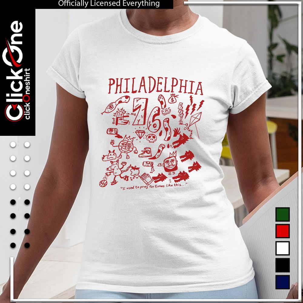 Joel Embiid Philadelphia 76ers Philadelphia got that dog in me 76 ers shirt