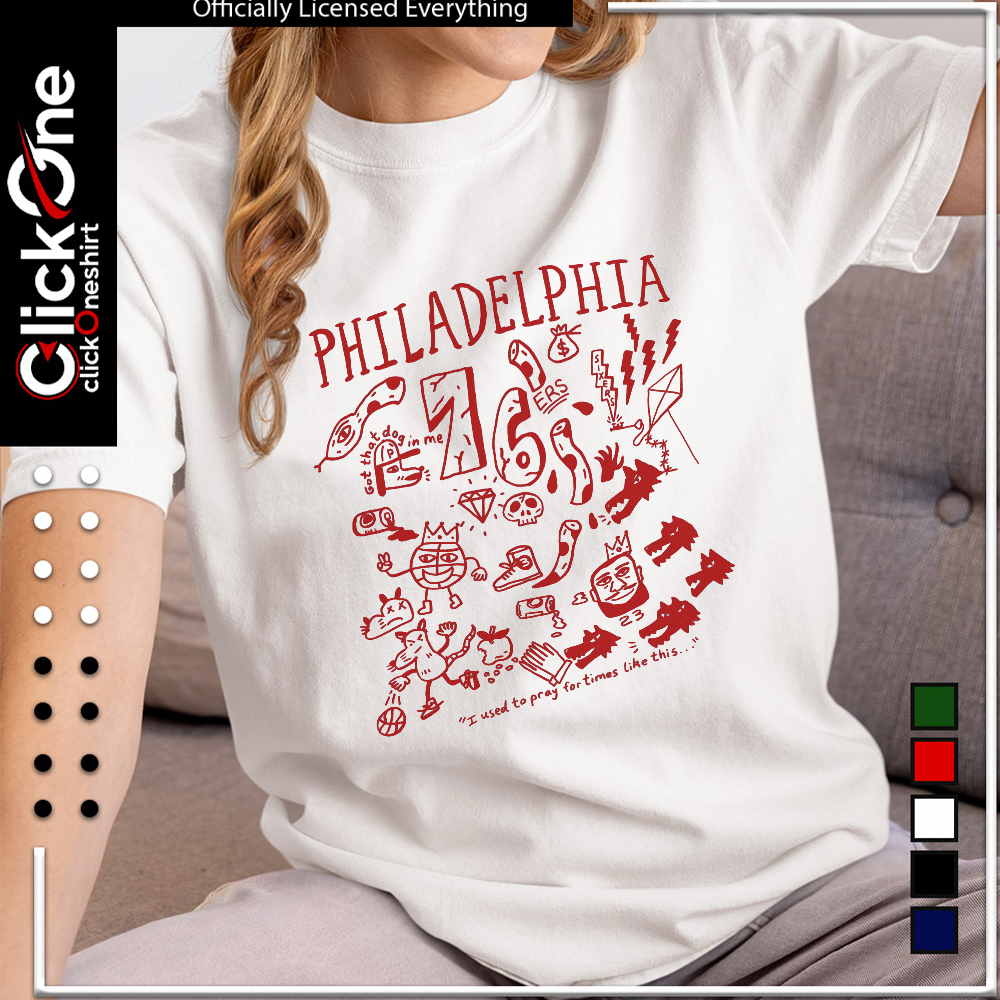 Joel Embiid Philadelphia 76ers Philadelphia got that dog in me 76 ers shirt