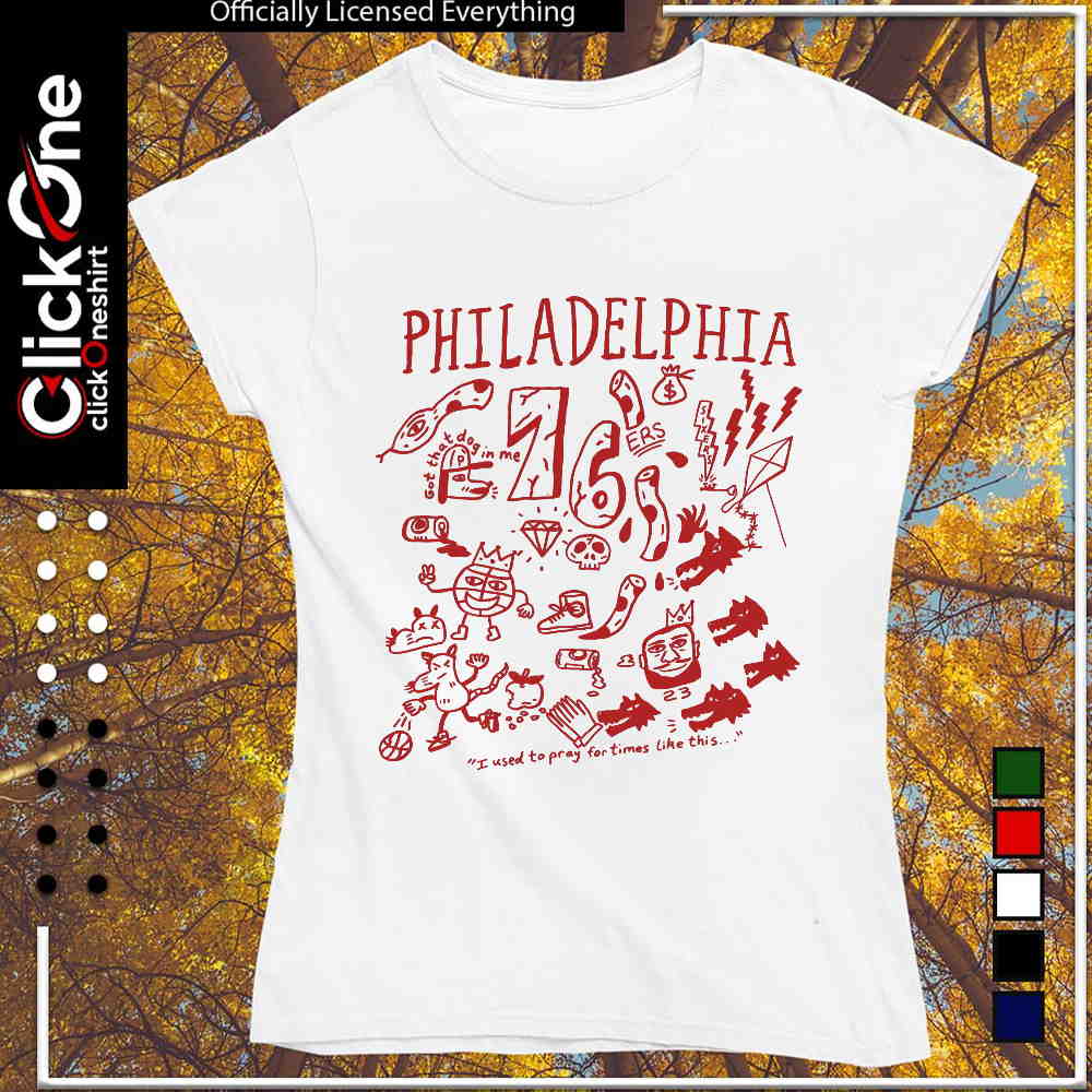 Joel Embiid Philadelphia 76ers Philadelphia got that dog in me 76 ers shirt