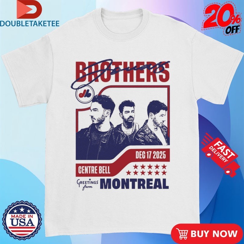Jonas Brothers Greetings From Your Hometown Montreal QC 2025 Shirts