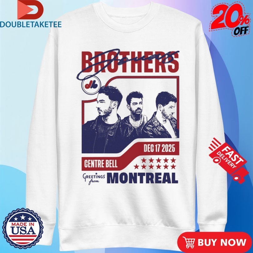 Jonas Brothers Greetings From Your Hometown Montreal QC 2025 Shirts
