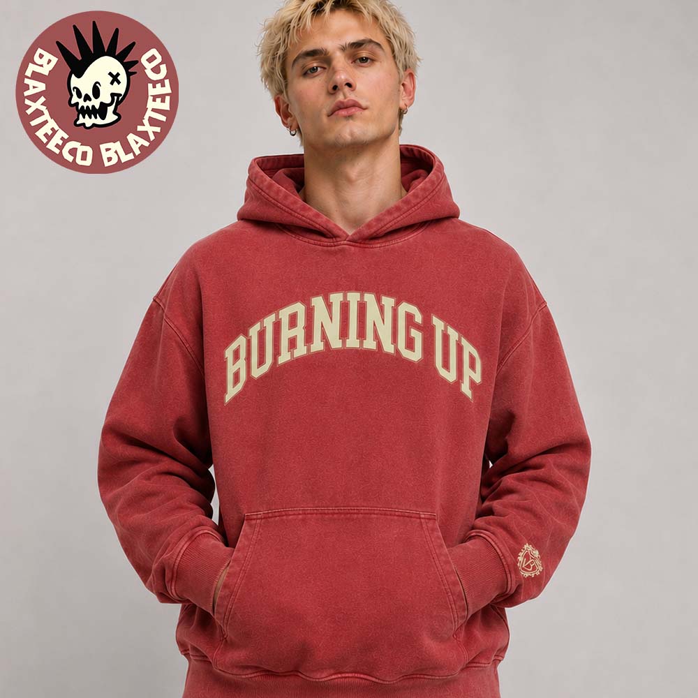 Jonas Brothers The Burning Up Tour All Over Again 2026 Merch Burning Up Collegiate Hoodie