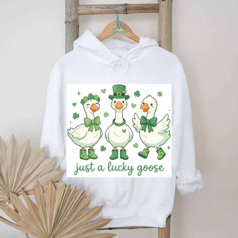 Just a Lucky Goose Trio Cute St. Patrick’s Day Farm Animals T Shirt