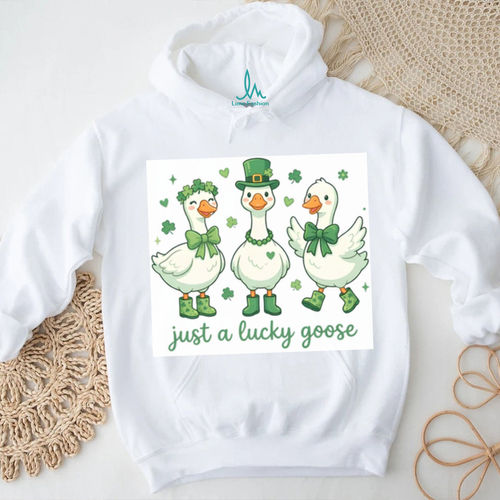 Just a Lucky Goose Trio Cute St. Patrick’s Day Farm Animals T Shirt
