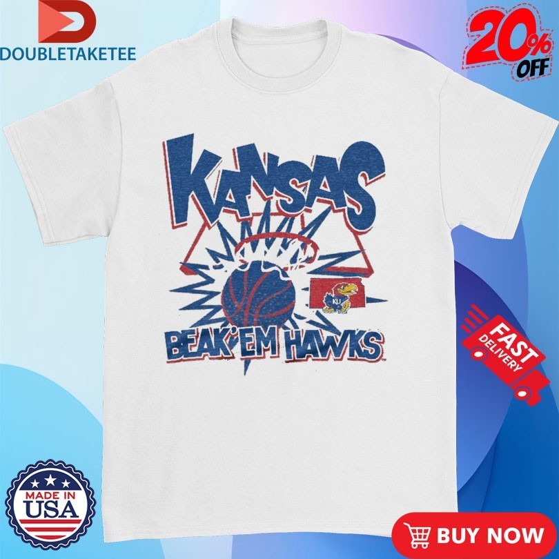 Kansas Jayhawks Beak ‘Em Hawks Slam Shirts