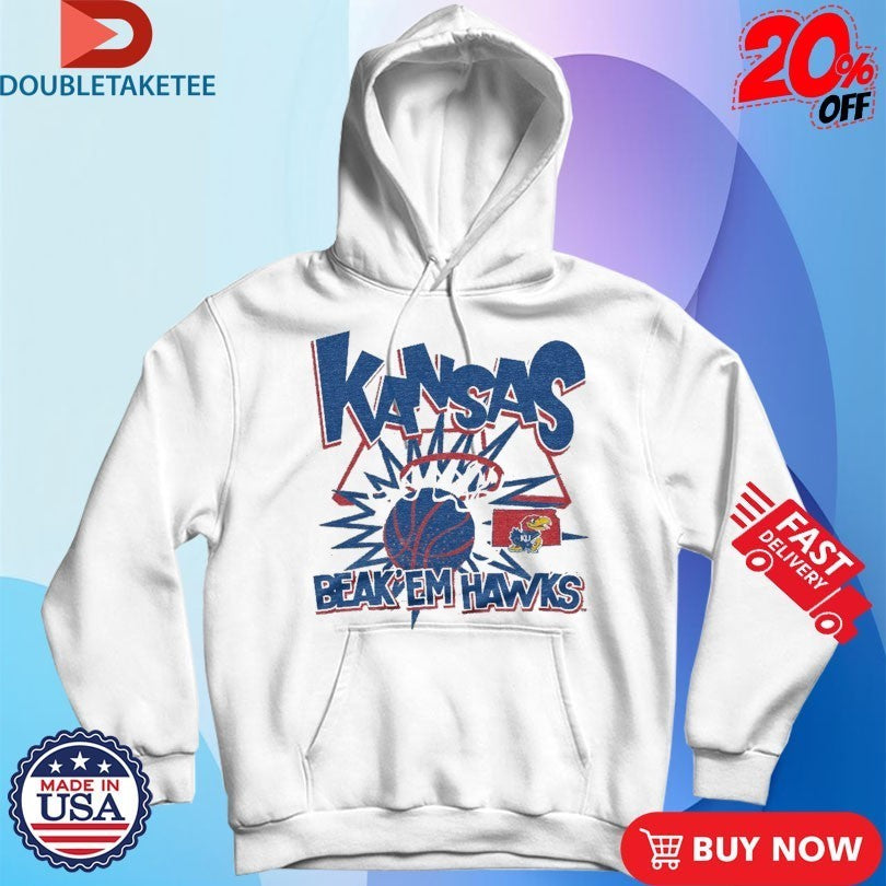 Kansas Jayhawks Beak ‘Em Hawks Slam Shirts