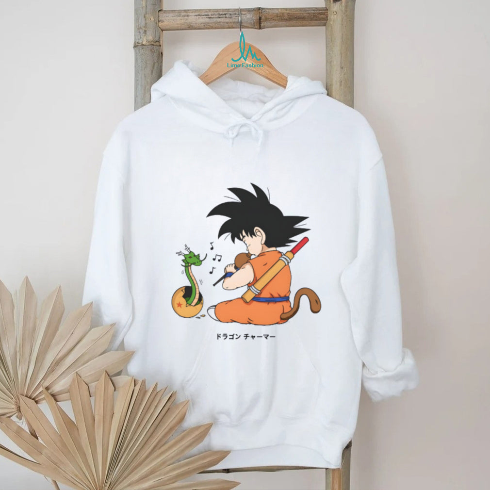 Kid Goku Dragon Charmer Flute & Shenron Baby T Shirt