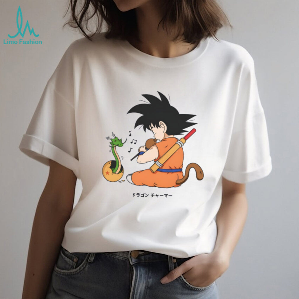 Kid Goku Dragon Charmer Flute & Shenron Baby T Shirt