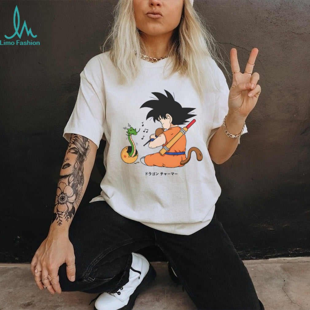 Kid Goku Dragon Charmer Flute & Shenron Baby T Shirt
