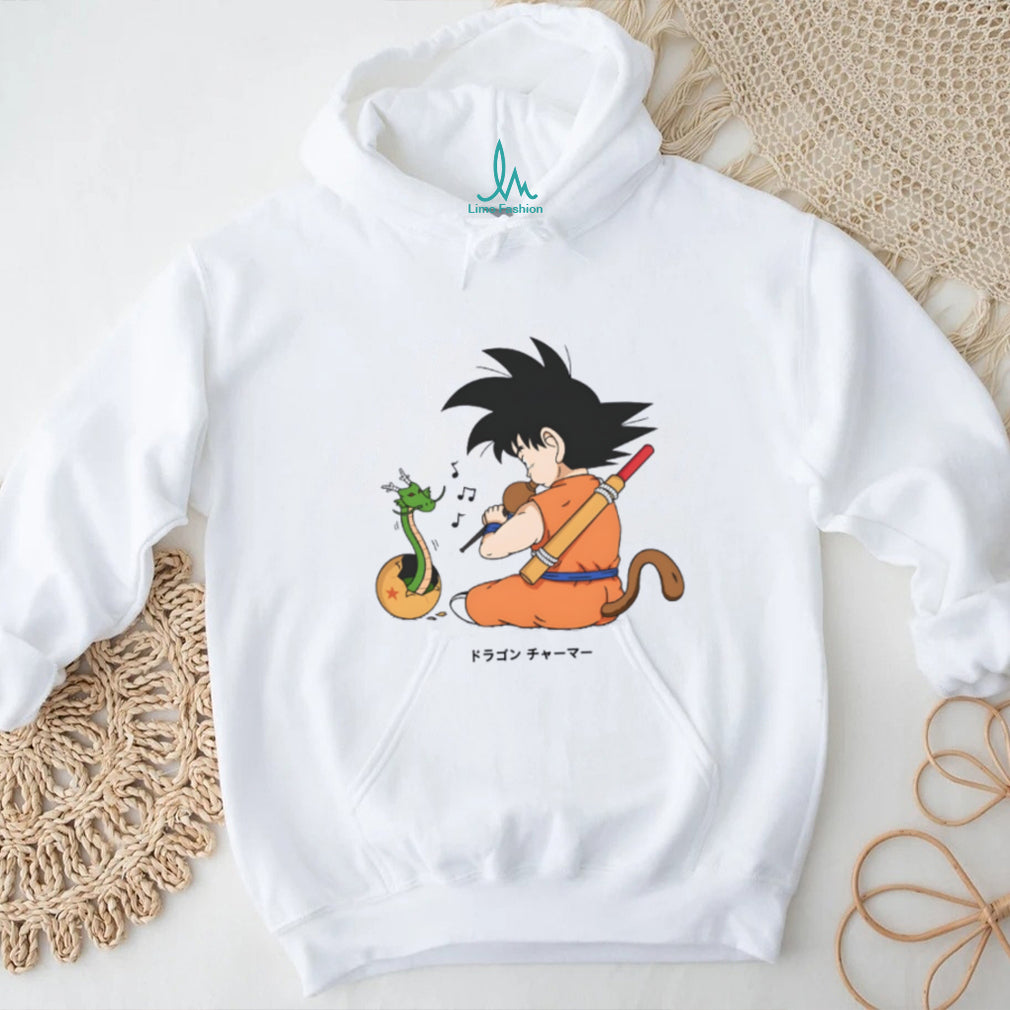 Kid Goku Dragon Charmer Flute & Shenron Baby T Shirt