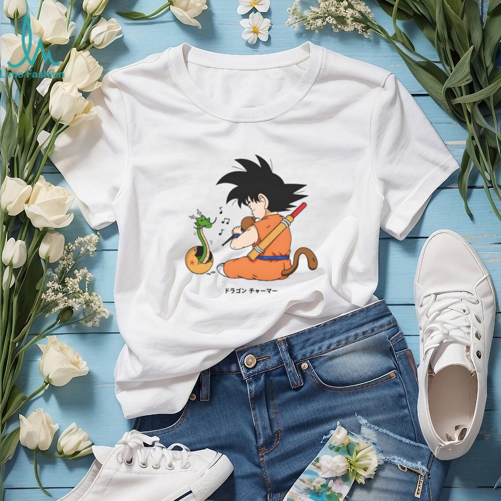 Kid Goku Dragon Charmer Flute & Shenron Baby T Shirt