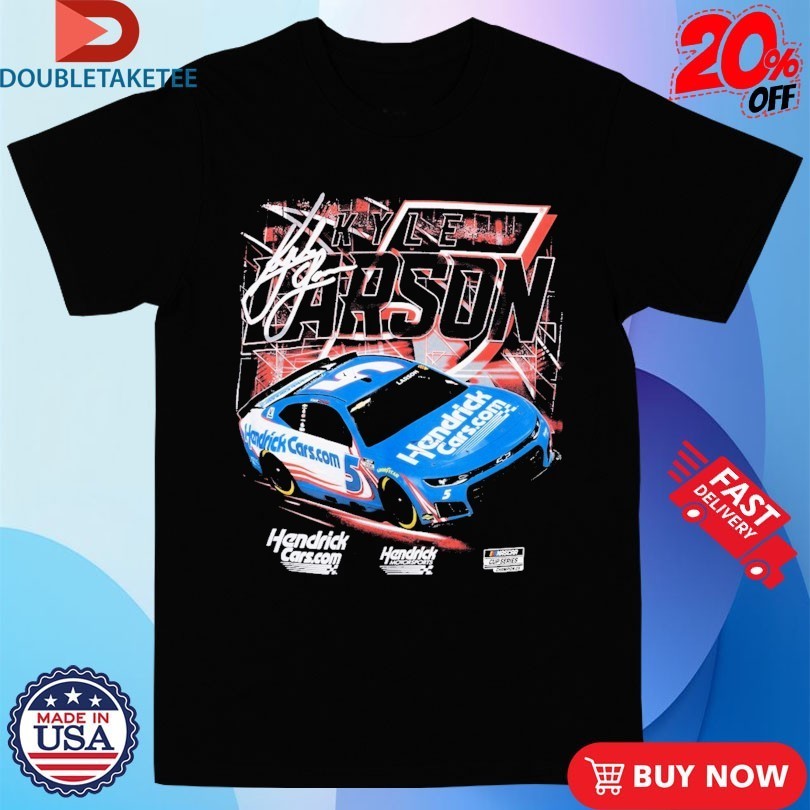 Kyle Larson Classic Ink #5 Hendrickcars.com Nascar Cup Champions Shirts