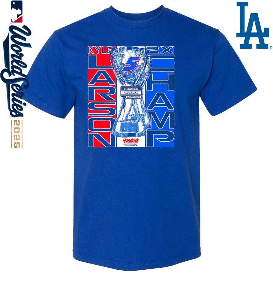 Kyle Larson Hendrick Motorsports Team Collection Two-Time NASCAR Cup Series Champion Lifestyle T-Shirt