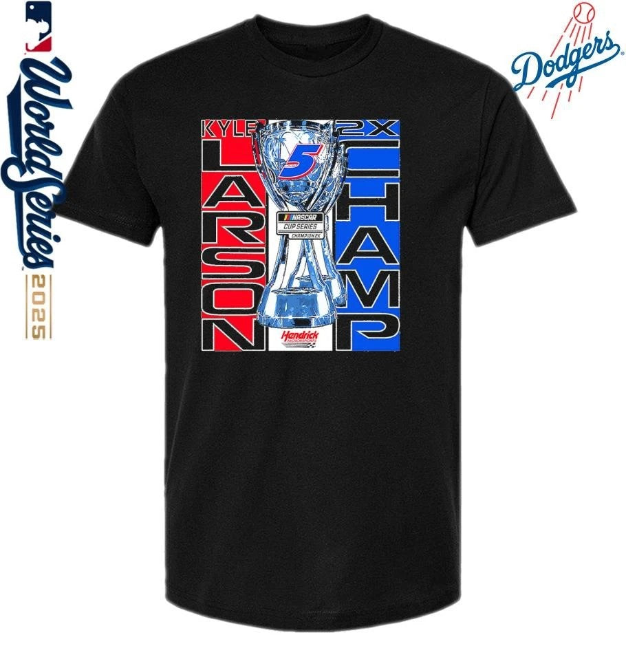 Kyle Larson Hendrick Motorsports Team Collection Two-Time NASCAR Cup Series Champion Lifestyle T-Shirt