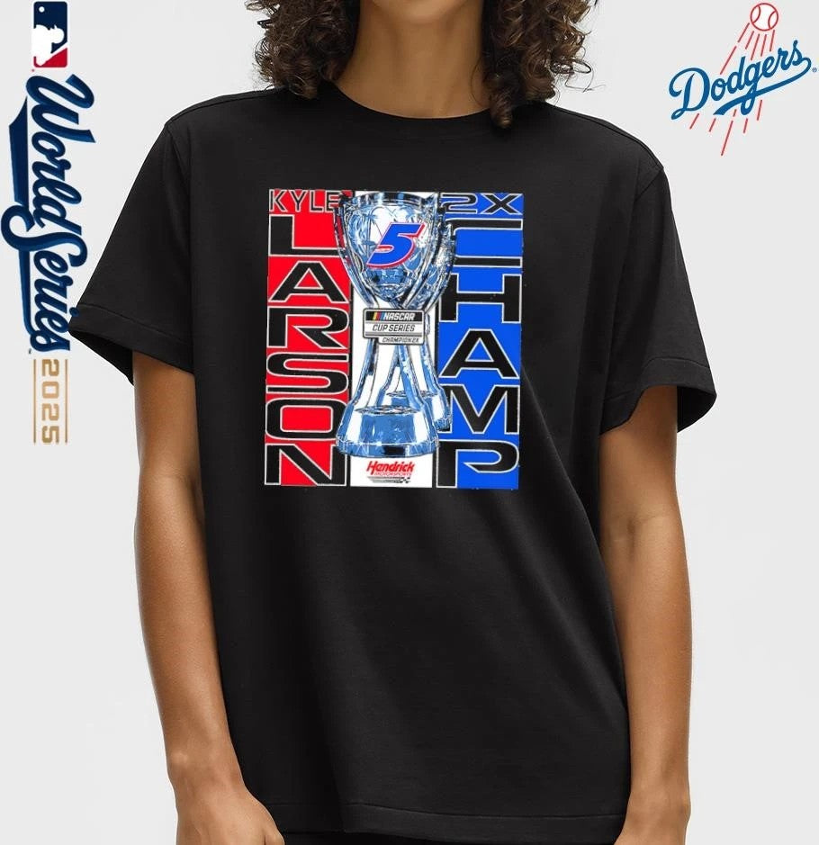 Kyle Larson Hendrick Motorsports Team Collection Two-Time NASCAR Cup Series Champion Lifestyle T-Shirt