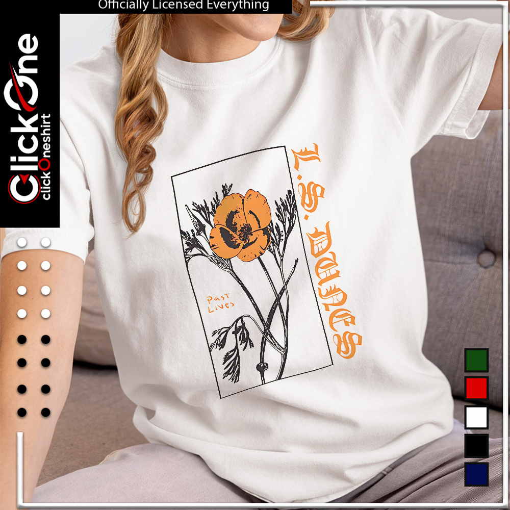 L S Dunes Past Lives flower shirt