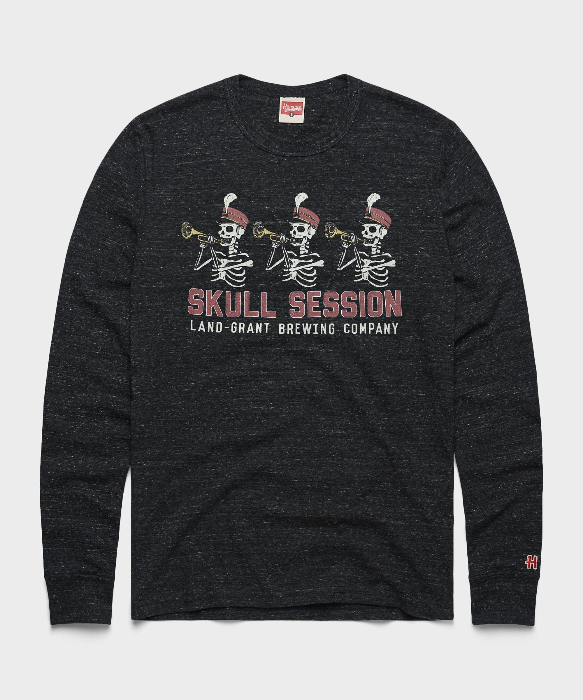 Land-Grant Skull Session Long Sleeve Tee