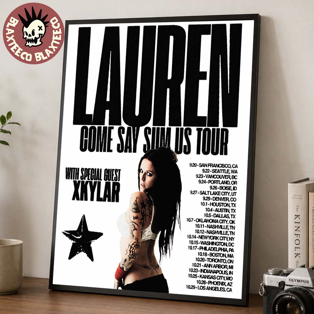 Lauren Come Say Sum US Tour 2026 Schedule Dates Home Decor Poster Canvas