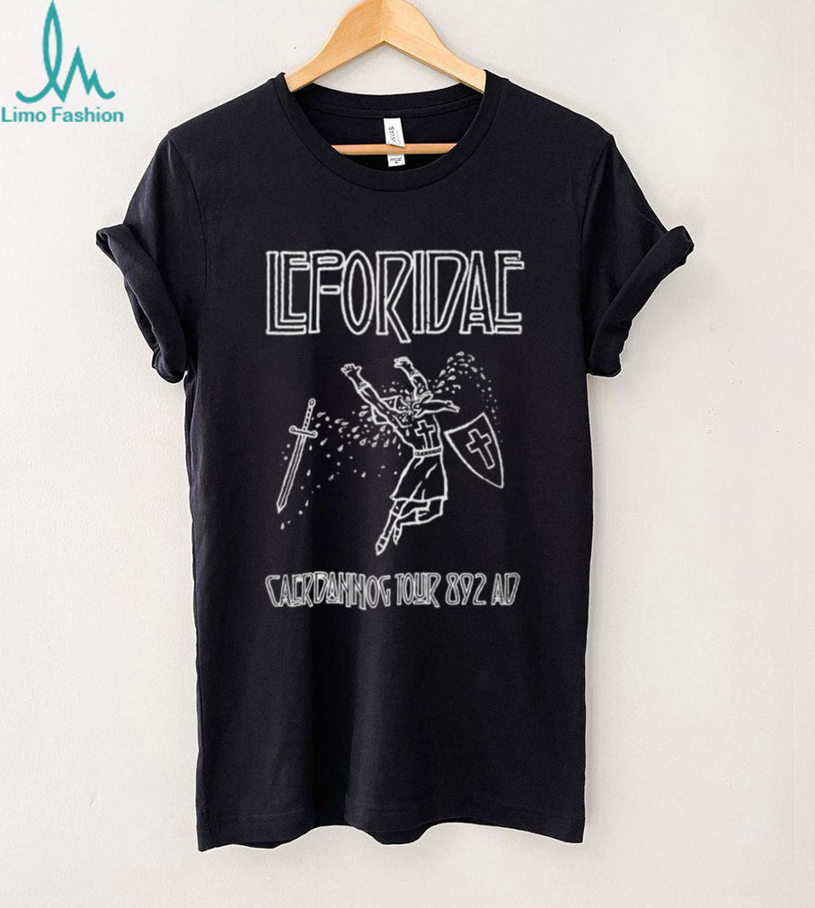 Leforidae Caerbannog Tour 892 AD Black Metal Style Rabbit T Shirt