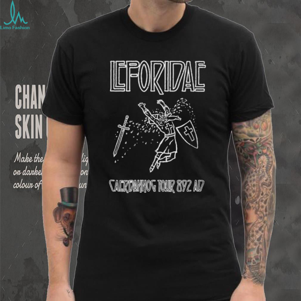 Leforidae Caerbannog Tour 892 AD Black Metal Style Rabbit T Shirt