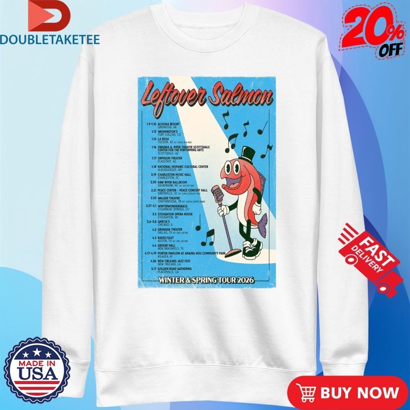 Leftover Salmon Winter & Spring Tour 2026 Shirts