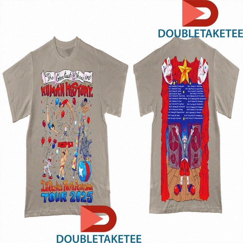 Lil Darkie The Greatest Show In Human History Tour 2025 Circus Shirts