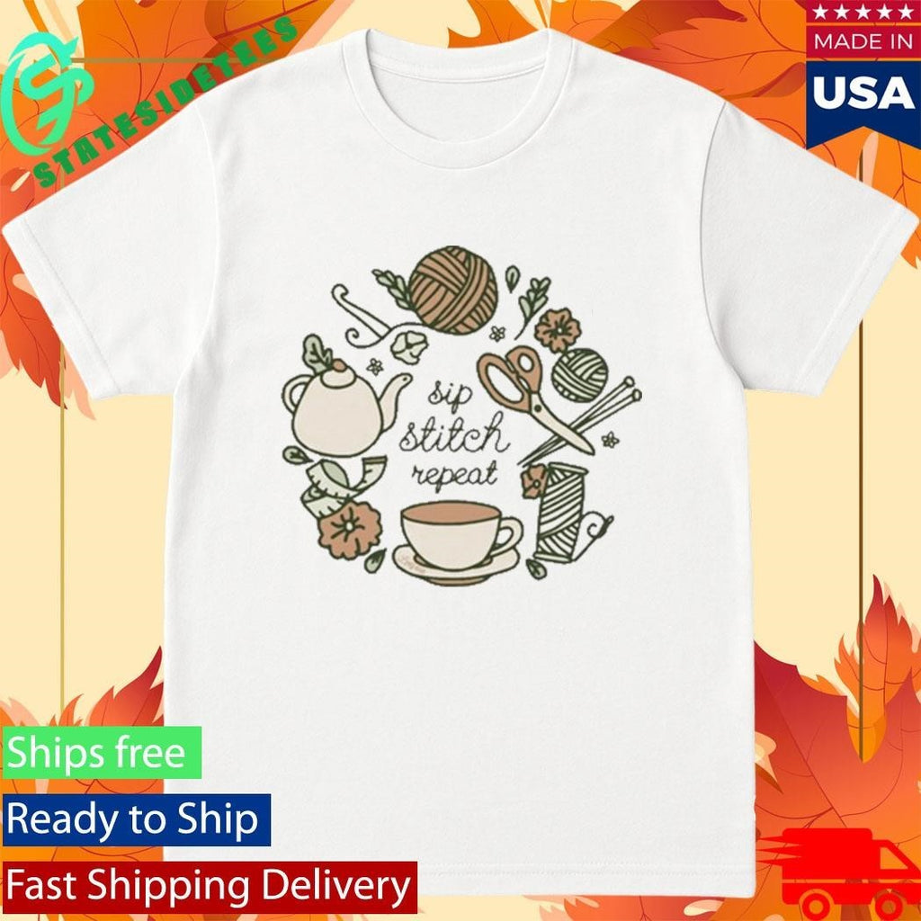 Loepsie Green Jasmine & Peach Shirt
