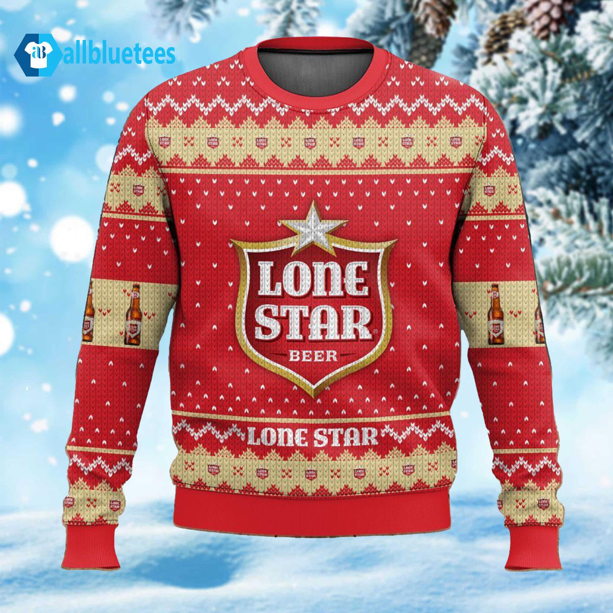 Lone Star Drink Ugly Christmas Sweater