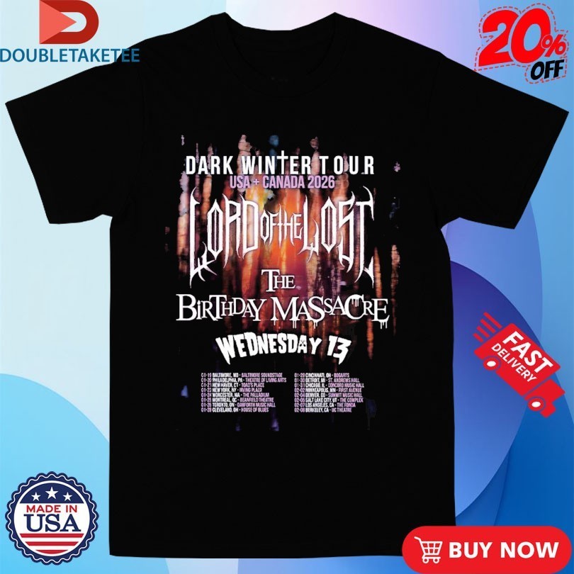 Lord Of The Lost Dark Winter Tour USA And Canada 2026 Schedule City Dates With Supporters Shirts