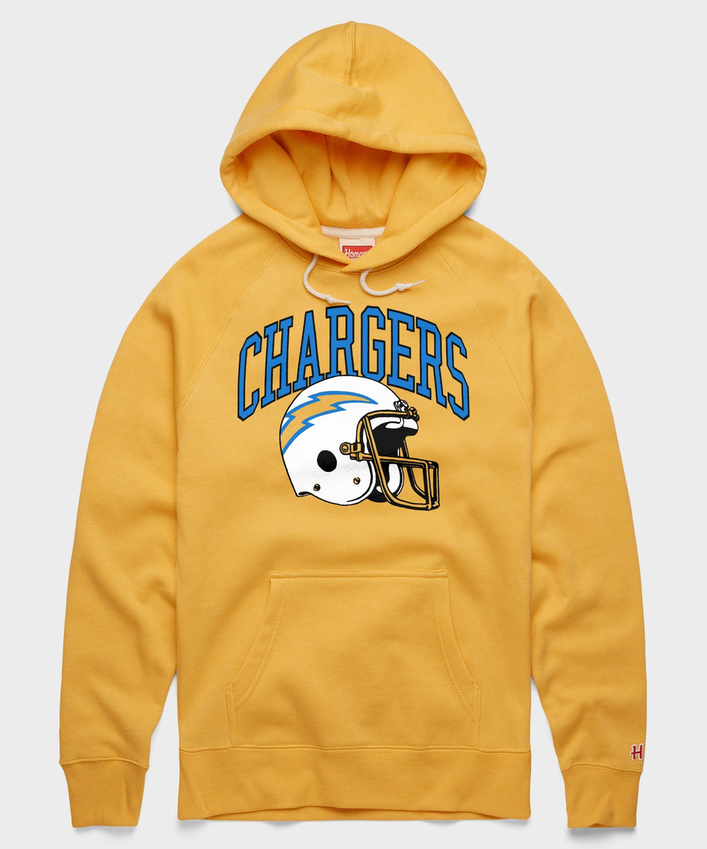 Los Angeles Chargers Helmet Retro Hoodie