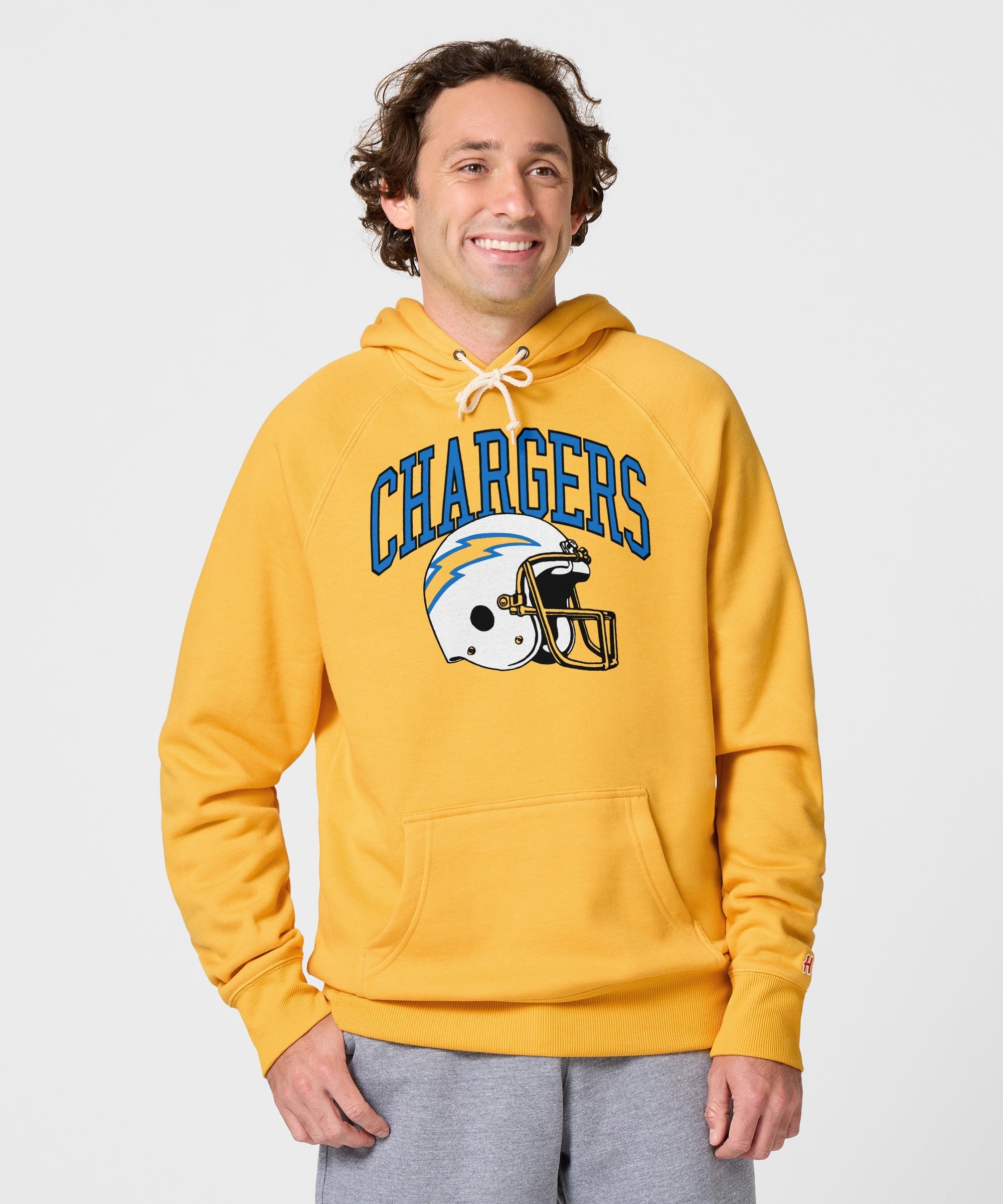 Los Angeles Chargers Helmet Retro Hoodie