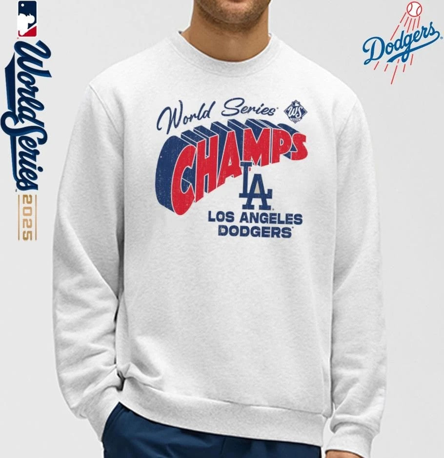 Los Angeles Dodgers 2025 World Series Champions Choke Up Tri-Blend T-Shirt