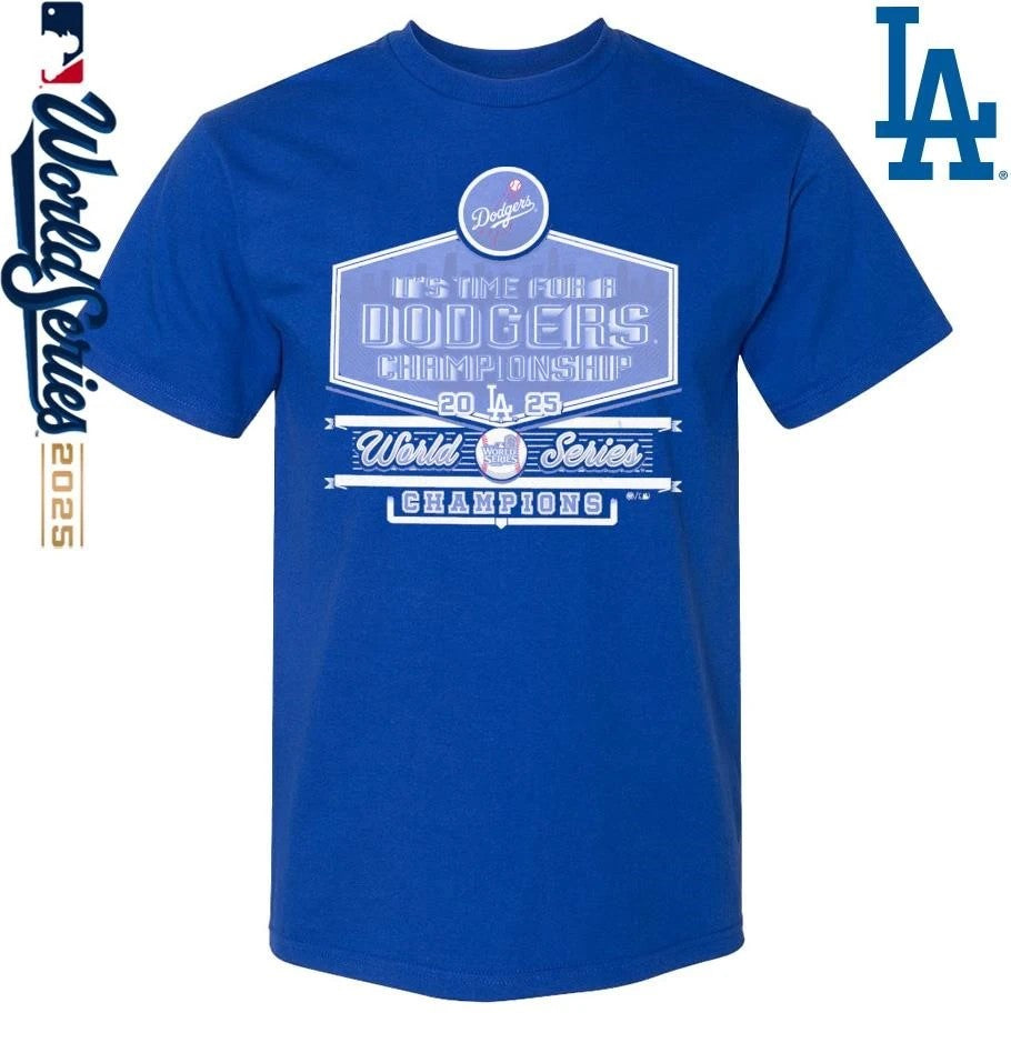 Los Angeles Dodgers 2025 World Series Champions It’s Time For A Skyline T-Shirt