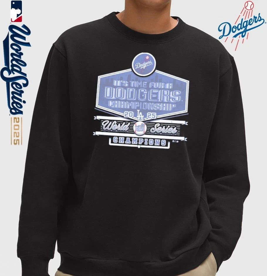 Los Angeles Dodgers 2025 World Series Champions It’s Time For A Skyline T-Shirt