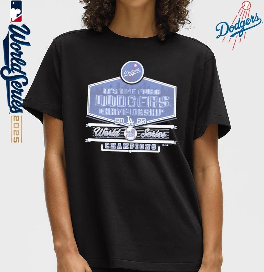 Los Angeles Dodgers 2025 World Series Champions It’s Time For A Skyline T-Shirt