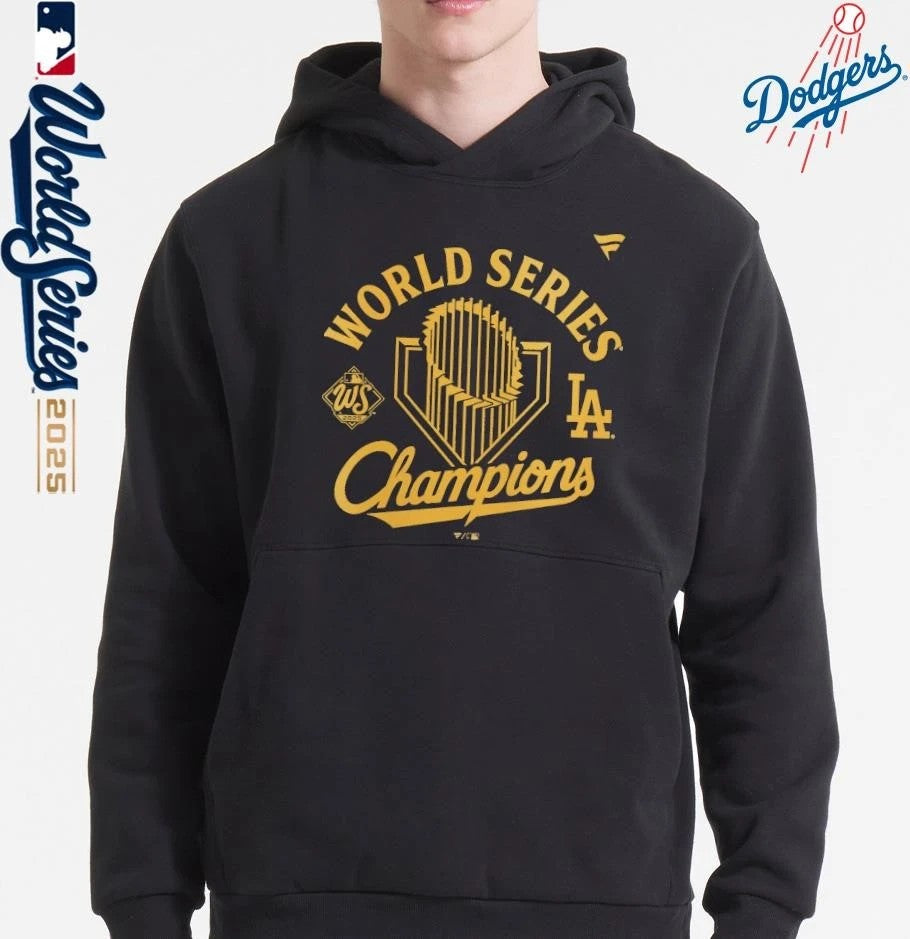 Los Angeles Dodgers 2025 World Series Champions Locker Room Parade T-Shirt