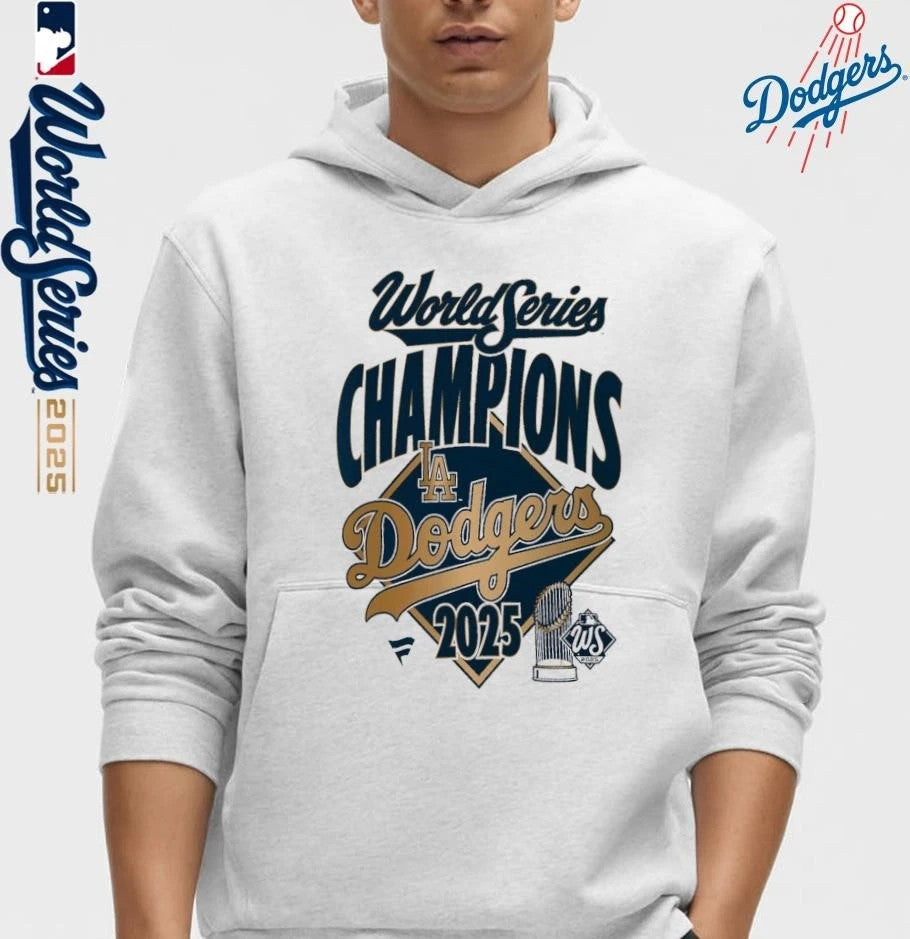 Los Angeles Dodgers 2025 World Series Champions Locker Room Replica T-Shirt