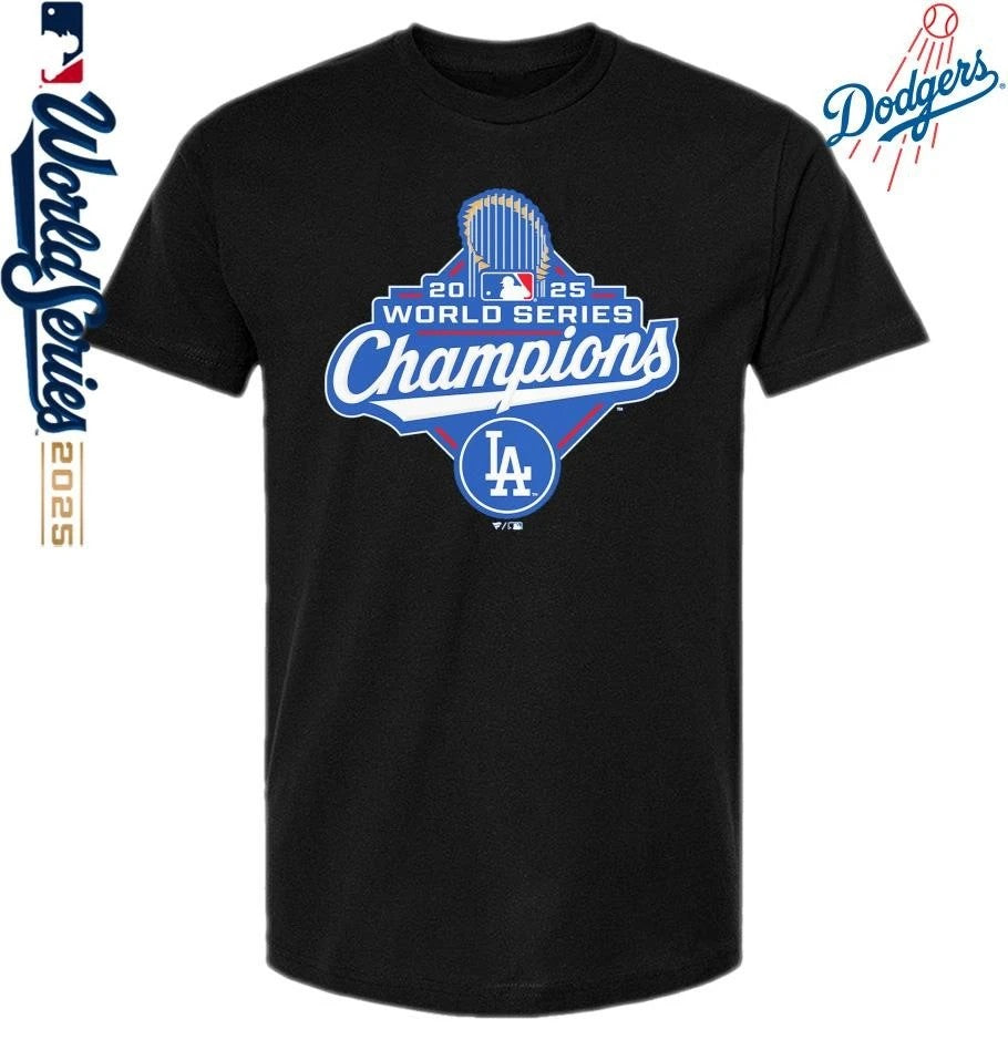 Los Angeles Dodgers 2025 World Series Champions Official Logo Limited T-Shirt