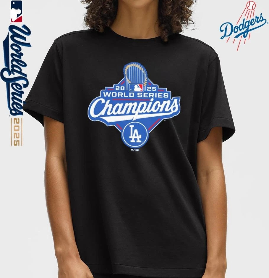 Los Angeles Dodgers 2025 World Series Champions Official Logo Limited T-Shirt