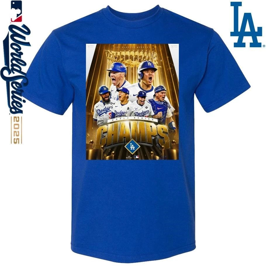 Los Angeles Dodgers 2025 World Series Champions Poster T-Shirt