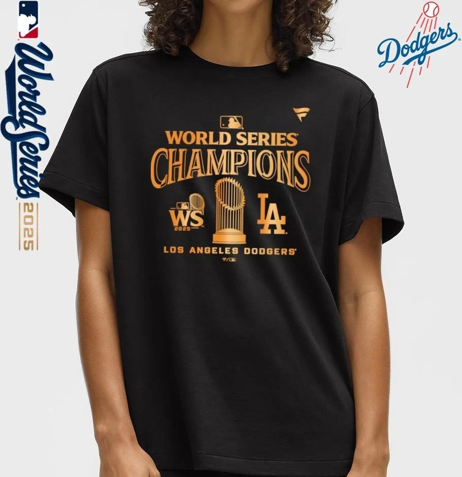 Los Angeles Dodgers 2025 World Series Champions Trophy Parade T-Shirt