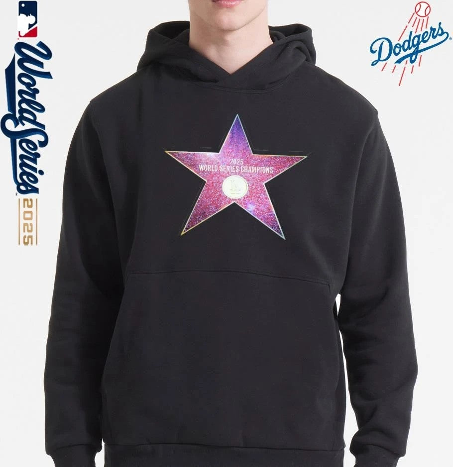 Los Angeles Dodgers 2025 World Series Hollywood Walk of Fame T-Shirt