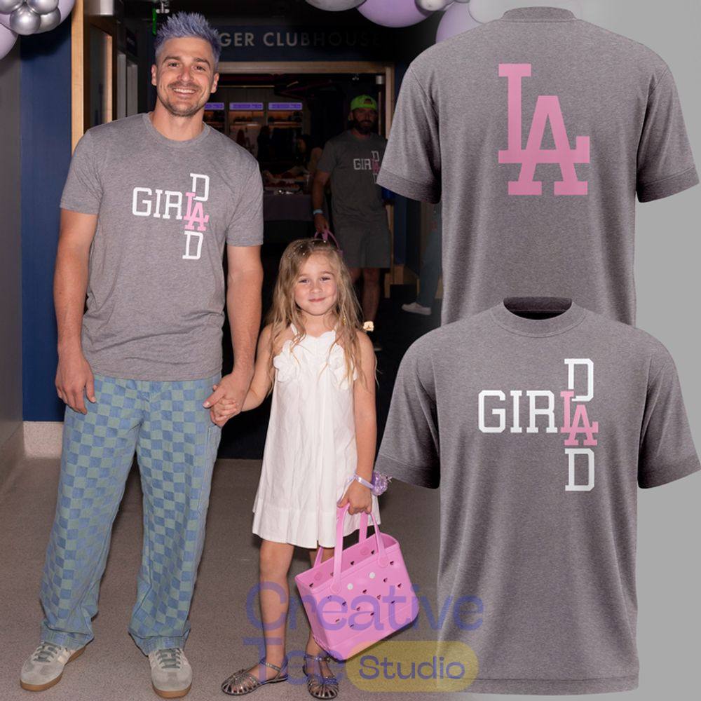 Los Angeles Dodgers Girl Dad T-Shirt