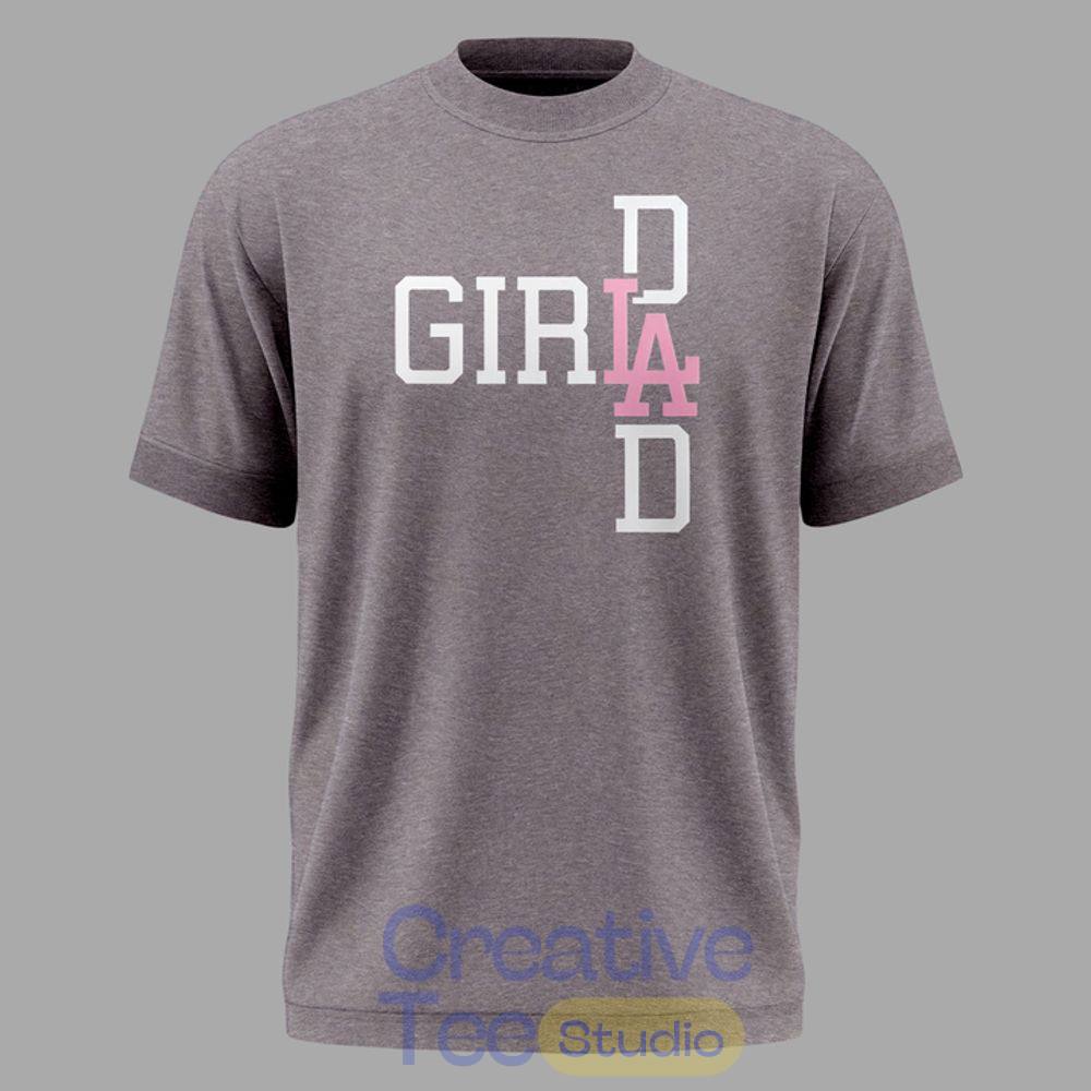 Los Angeles Dodgers Girl Dad T-Shirt
