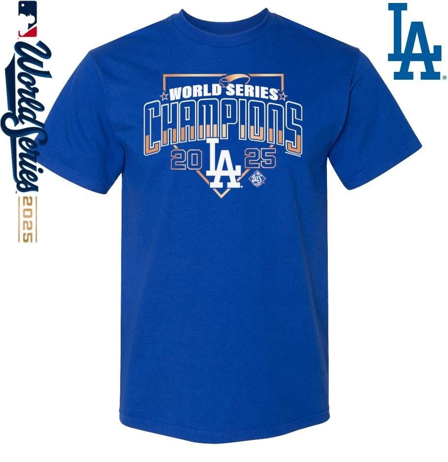 Los Angeles Dodgers Mitchell & Ness 2025 World Series Champions Arch T-Shirt