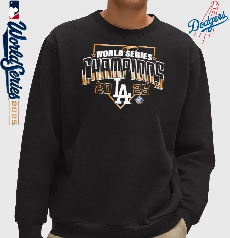 Los Angeles Dodgers Mitchell & Ness 2025 World Series Champions Arch T-Shirt
