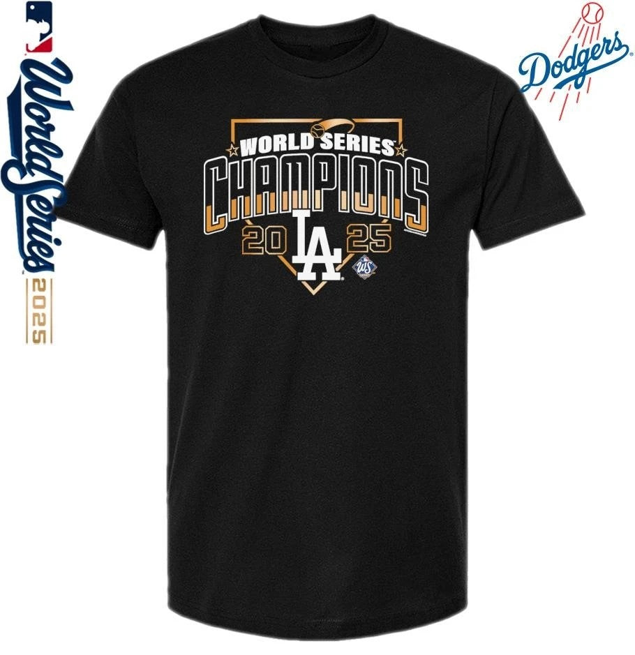 Los Angeles Dodgers Mitchell & Ness 2025 World Series Champions Arch T-Shirt