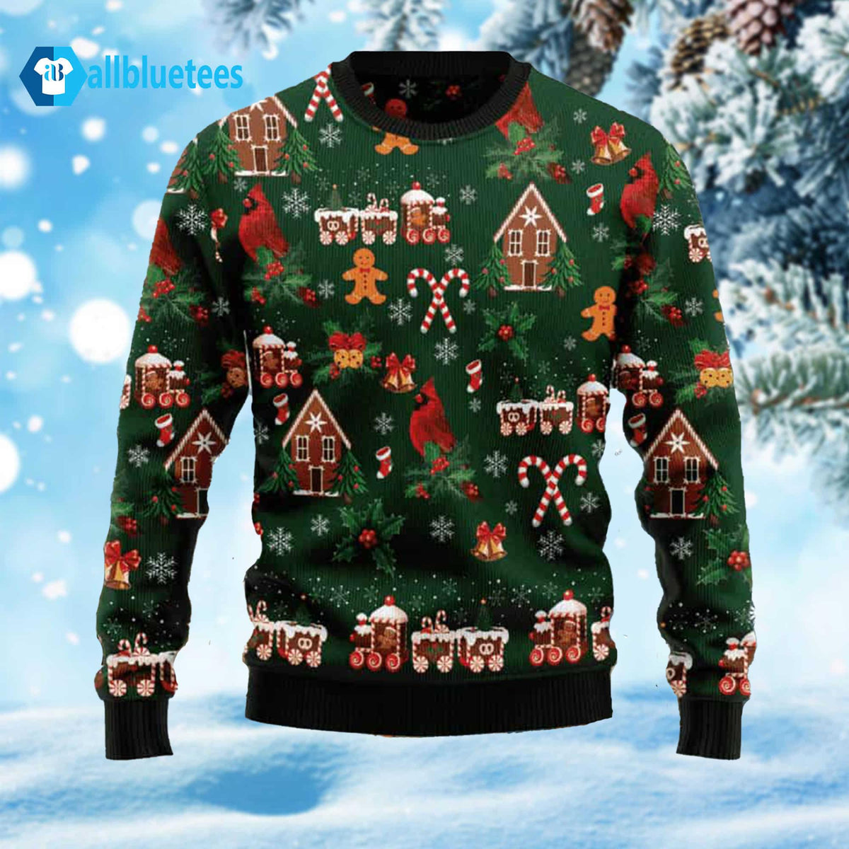 Love Cardinal Ugly Christmas Sweater